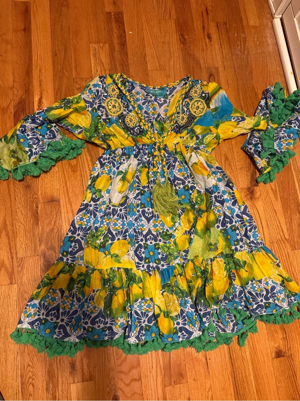 Lemon Print Coverup S/M